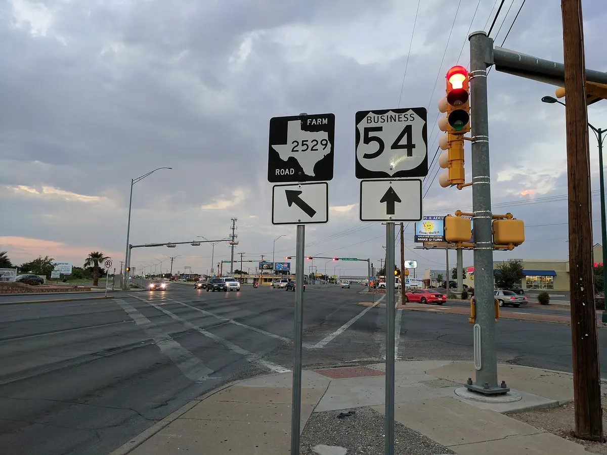 US-54 at Dyer Street in Northeast El Paso.